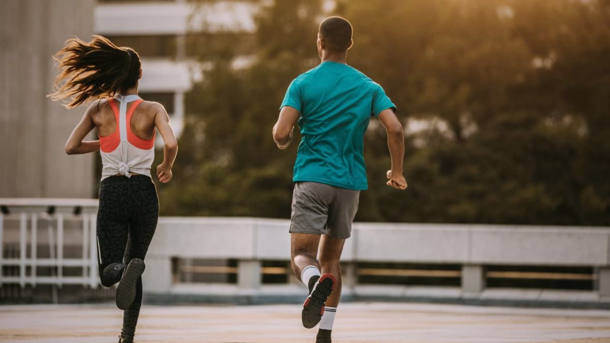 Running towards their fitness goal